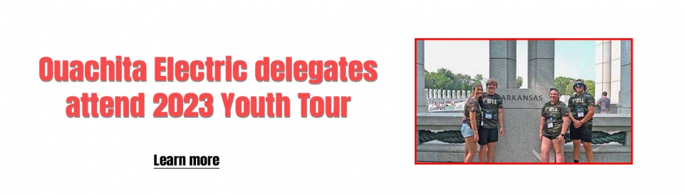 Ouachita Electric delegates attend 2023 Youth Tour